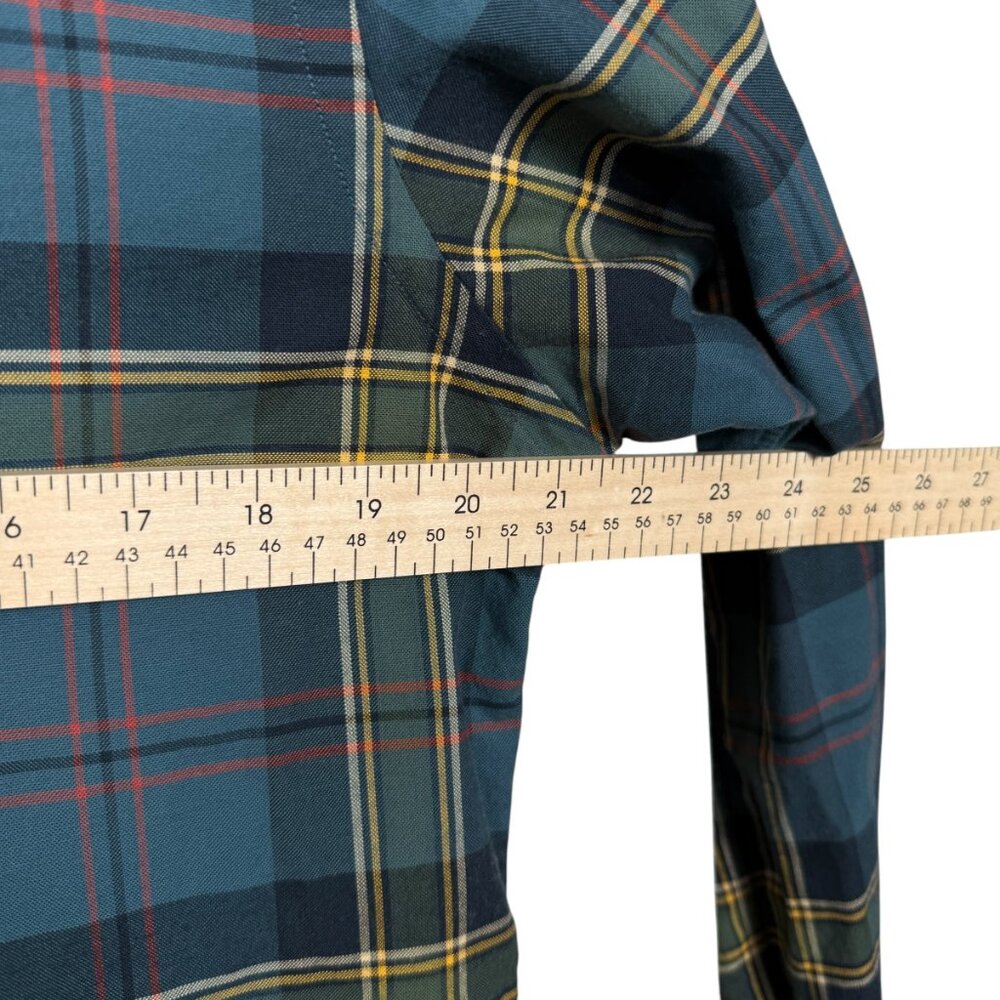 Ralph Lauren Button Down Shirt Mens Small Blue Plaid Red Pony Preppy - Picture 9 of 9